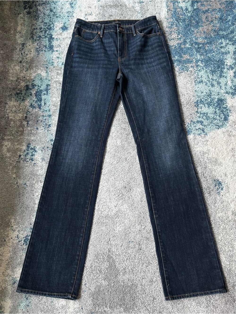 Talbots Dark Blue Barely Boot Denim Jeans